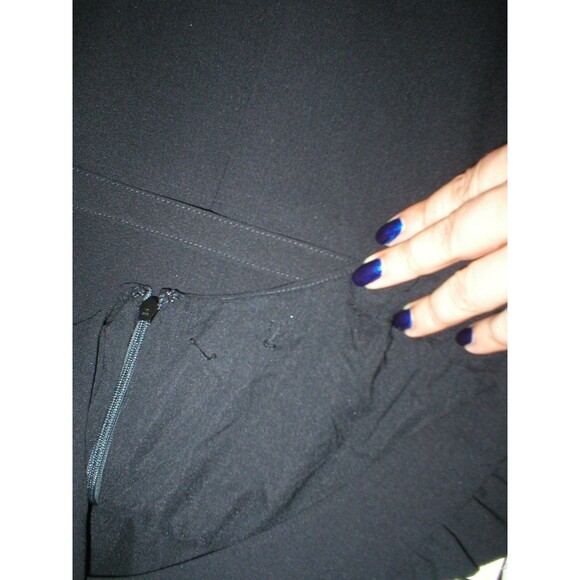 New Womens 8 NWT Belt Sleeveless Dress Black L'AGENCE Silk Blend Crepe Lined - Picture 11 of 12